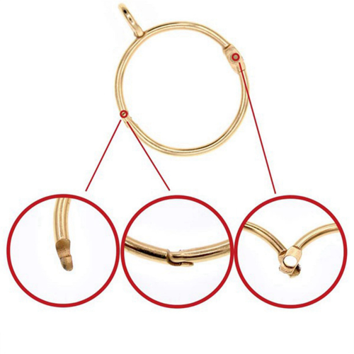 30 Pcs Openable Curtain Rings with Eyelet for Hook Pins (1.5 Inch) 2