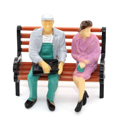 10Pcs Model Train HO N O Scale 1:150 Bench Chair Model 2