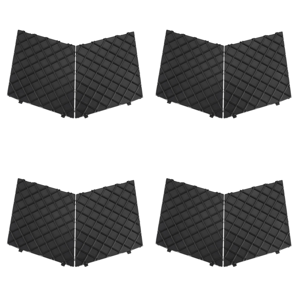 Front Bumper Lower Mesh Grill Trim Cover Pair For E60 E61 M Black 4712582738566