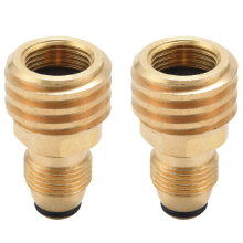 Propane Gas Adapter Converts POL LP Tank Service Valve to QCC1/Type1
