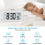 3X Digital Alarm Clock,Battery Operated LCD Electronic Clock White 6