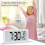 3X Digital Alarm Clock,Battery Operated LCD Electronic Clock White 7