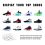 6 Pack Floating Shoe Display, for Sneaker Collection or Shoes Box 3