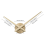 3D Clock Hands,DIY Large Clock Movement Mechanism Needles Part,Gold 3