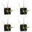Clock plastic+Metal Texture Clock Retro Wall Clock movement Gold 1