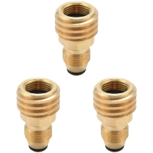 Propane Gas Adapter Converts POL LP Tank Service Valve to QCC1/Type1