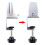 2 Pcs Office Desk Divider Clamp Privacy Screen Clip Holder -Silver 6