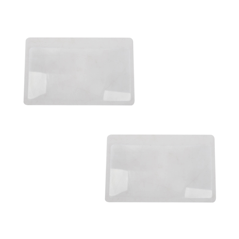 3 X Magnifier Fresnel Pocket Credit Card Size Transparent glass