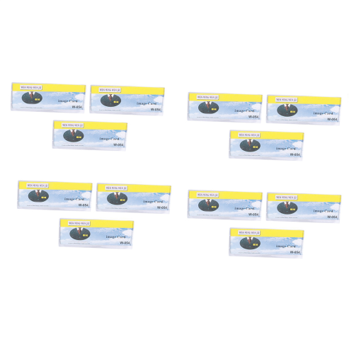 Safetypin Clear Hard Plastic Name Tag Clip Holder 3 Pcs