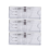 Safetypin Clear Hard Plastic Name Tag Clip Holder 3 Pcs 2
