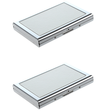 Business ID Credit Card Wallet Holder Case Box PurseColor:White