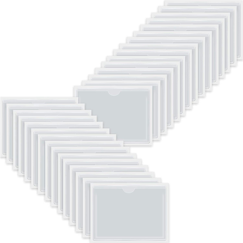 30Pcs Self-Adhesive Business Card Pockets for Loading, Card Holder 1
