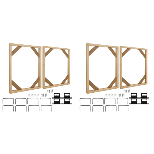 2 Set DIY Solid Wood Canvas Frame Kit, 16X20Inch for Oil Paintings