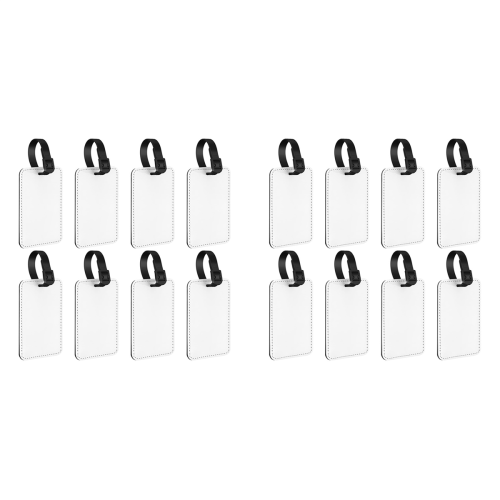 8Pcs Sublimation Luggage Tags Name Tag Blank Suitcase Tags