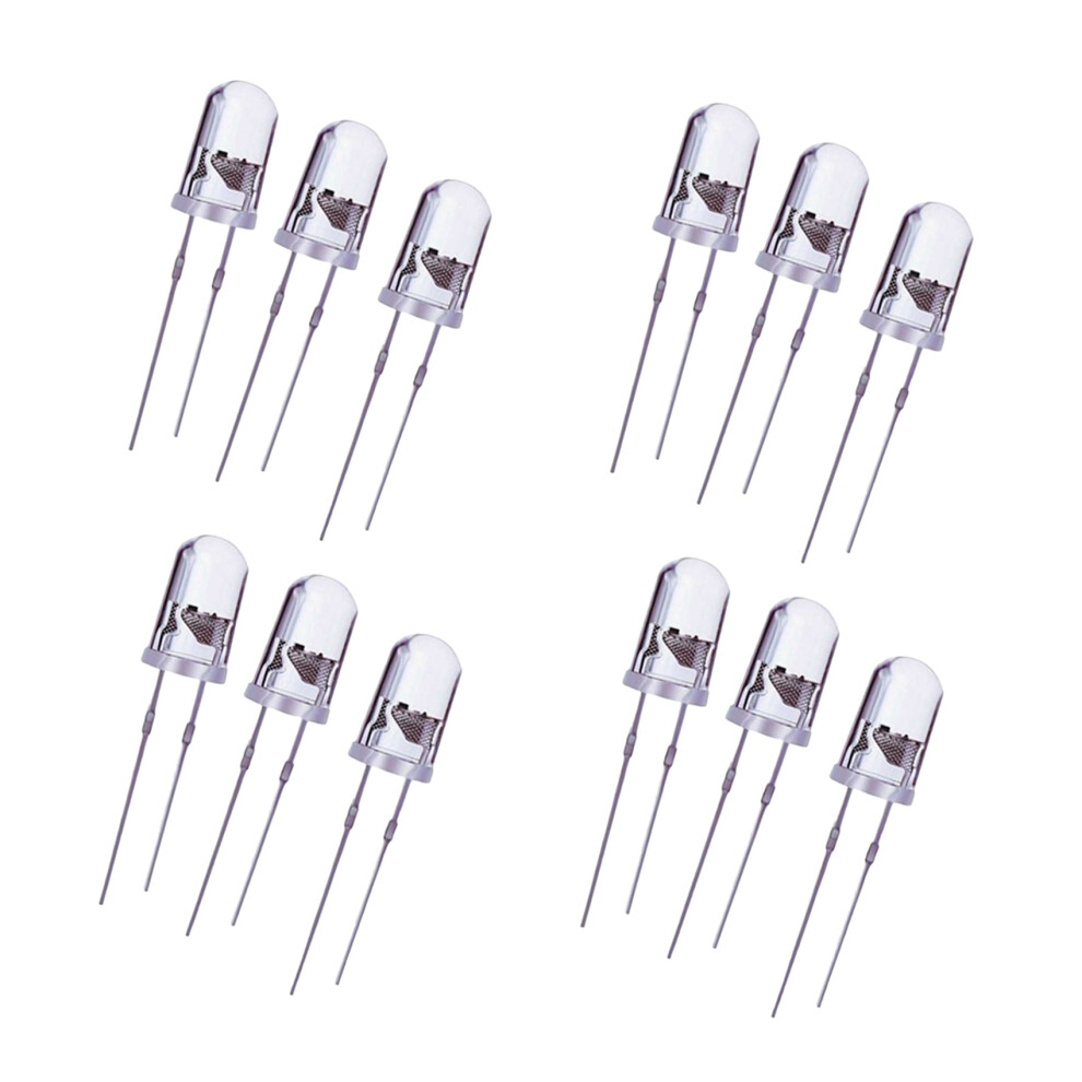 100Pcs 5Mm Round Uv Led Diode Super Bright Color 4712582753095