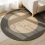 2X Japanese Style Woven Carpet Round Floor Mat (S) 5