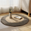 2X Japanese Style Woven Carpet Round Floor Mat (S) 3
