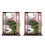 3D Window Peach Blossom Flower Art Wall Sticker Mural 1