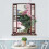 3D Window Peach Blossom Flower Art Wall Sticker Mural 3