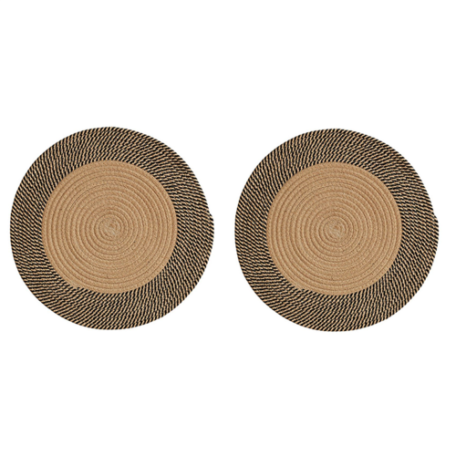 2X Japanese Style Woven Carpet Round Floor Mat (S)