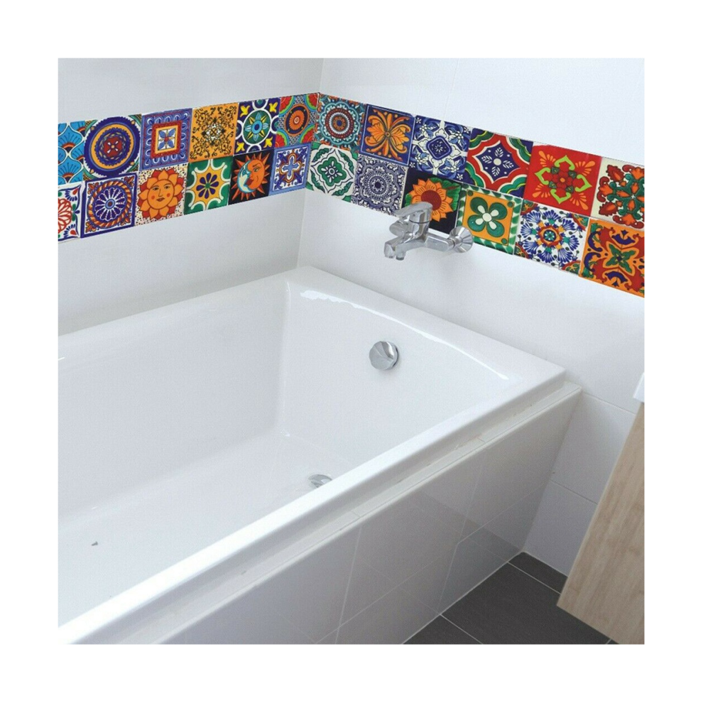 24Pcs Self Adhesive Mosaic Brick Tile 3D Sticker Kitchen -10X10cm 4712582749913