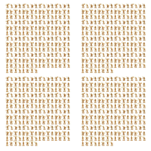 1:72 200/Set Plastic Ancient Figures Toy Gold