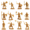 1:72 200/Set Plastic Ancient Figures Toy Gold 2