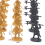 1:72 200/Set Plastic Ancient Figures Toy Gold 7