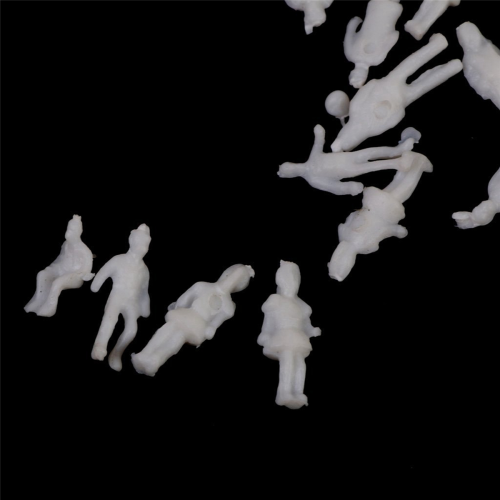 Model People Figures Scale 1:200 Pack of .100pcs White 1