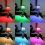 3W Smart E14 Colorful Change Color Bulb with Button Milky Lampshade 5