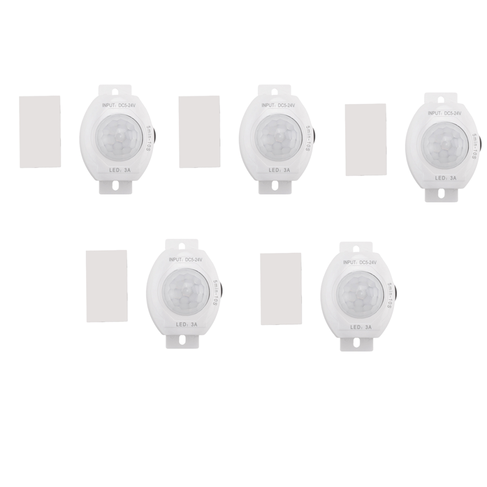 Pir Infrared Motion Sensor Detector Dc5-24V Auto On Off Timer Switch 4712582759066