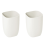 Bathroom Trash Bin Small Office Can Plastic Waste Paper Bin White 1