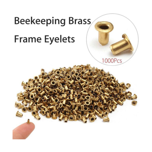 1000Pcs copper Beekeeping Eyelets For Frames Bee Hive Copper Caps 1