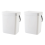 1.3 Gallon Kitchen Compost Bin Trash Can with Lid Trash Can White 1