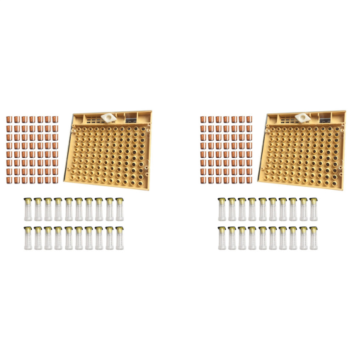 Beekeeping Tools Equipment Set Queen 110pcs Plastic Bee Cell Cups