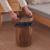 Retro Wood Grain Trash Can Living Room Kitchen Trash Can 6