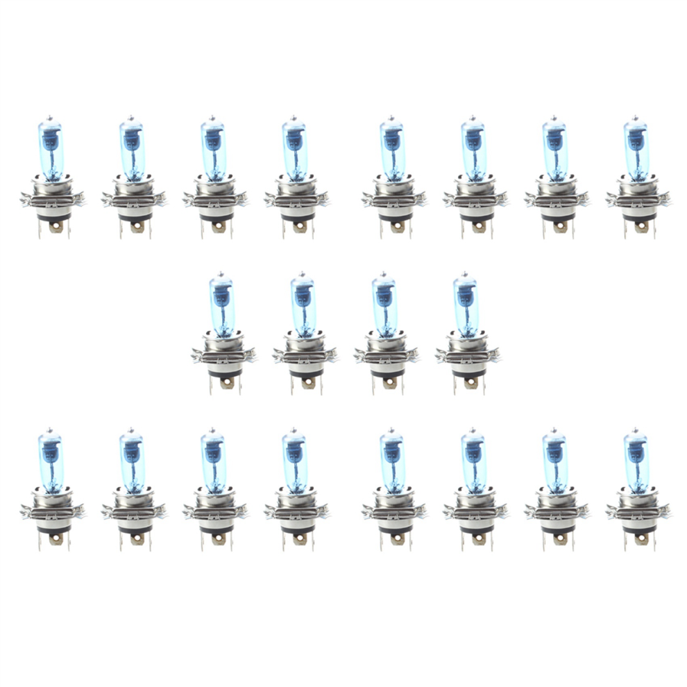 4 Lampade Lampadine Auto H4 Alogene 100W Luce Bianca 12V 4712582764602