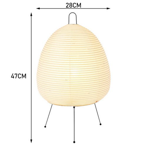 Japanese Rice Paper Lantern LED Table Lamp Tripod Floor Lamp,EU Plug 2