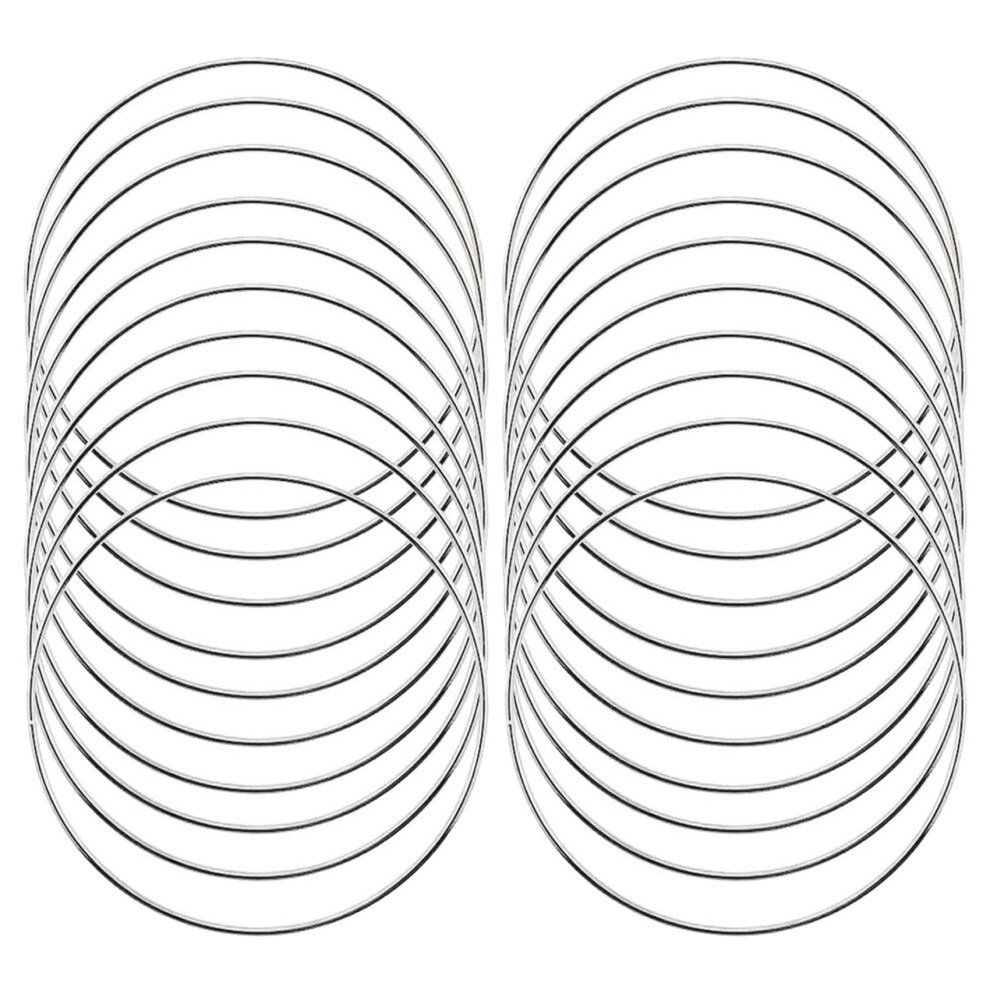 10 Pack 4 Inch Silver Dream Catcher Metal Rings for Crafts DIY-image-OPC-PJ8ZNBR-NEW