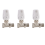 3X 3/4Inch Brass Thermostatic Radiator Valve Straight Type DN20 1