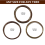 Bonsai Wire Kit- 9 Roll Anodized Aluminum Tree Training Wires - Brown 2