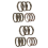 Bonsai Wire Kit- 9 Roll Anodized Aluminum Tree Training Wires - Brown 1