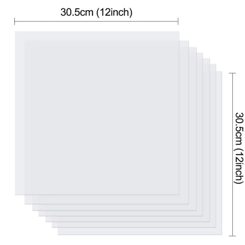 50Pcs 7Mil Blank Stencil Sheets, 12 x 12 Inch Mylar Template Stencil 2