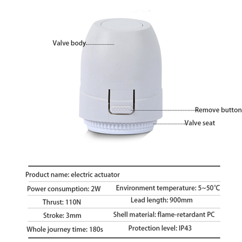 AC 230V Electric Thermal Actuator for Underfloor Heating Thermostat 1