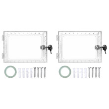 Lock Box with Key, for Thermostat on Wall,Fits 6.5in Hx3.9in Wx2in D