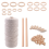 Macrame Cord Cotton Rope 3mm with Wood Ring Stick for DIY Macrame Kit 5