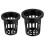 100 Pack 2.36 Inch Cups Slotted Mesh Wide Lip Filter Plant Net Pot 1