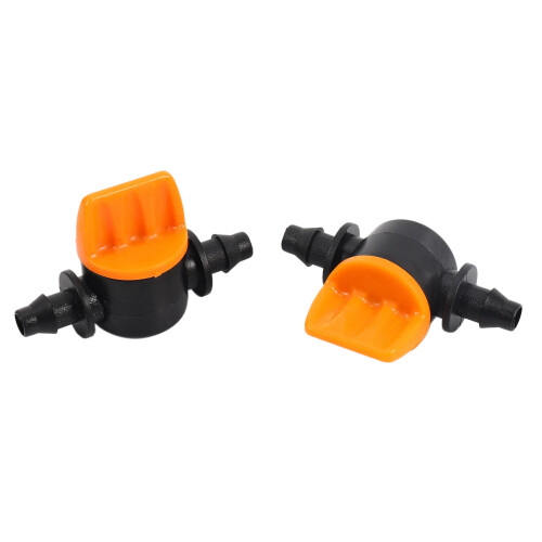 Mini Valve with 4/7Mm Hose Irrigation Water Flow Control 20Pcs 2