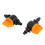 Mini Valve with 4/7Mm Hose Irrigation Water Flow Control 20Pcs 6