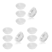 10Pcs 8Inch Clear Plant Saucer Plastic Drip Trays for Plants